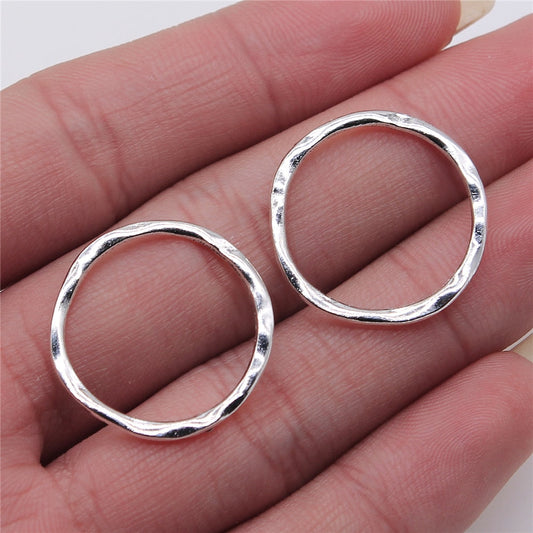 Charms Irregular Ring Antique Silver Color Alloy Diy Jewelry Making Accessories